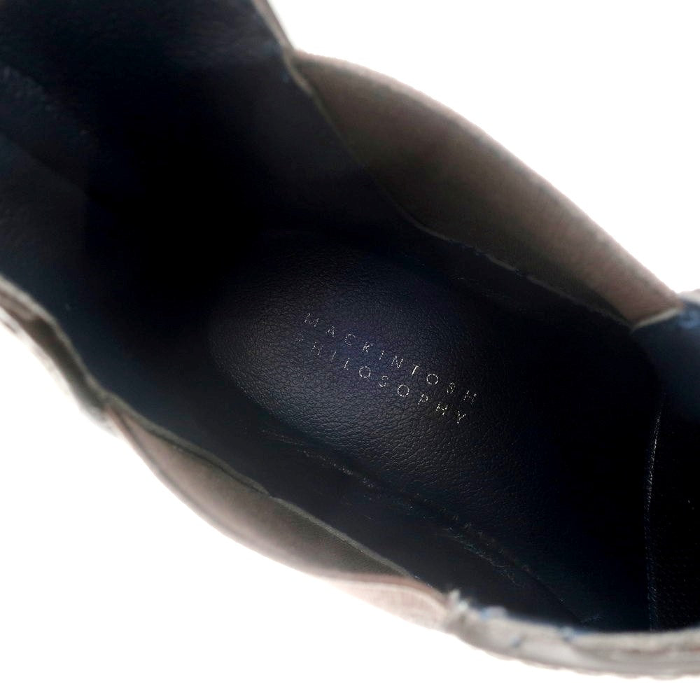 【中古】マッキントッシュフィロソフィー MACKINTOSH PHILOSOPHY レインブーツ ラバー サイドゴアブーツ ダークブラウン【サイズ38/SS】【BRW】【S/S/A/W】【状態ランクB】【メンズ】【768989】