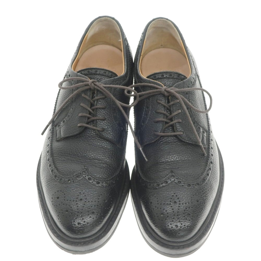 【中古】ポルペッタ polpetta ウイングチップ ドレスシューズ ブラック【サイズ40.5】【BLK】【S/S/A/W】【状態ランクB】【メンズ】【768989】