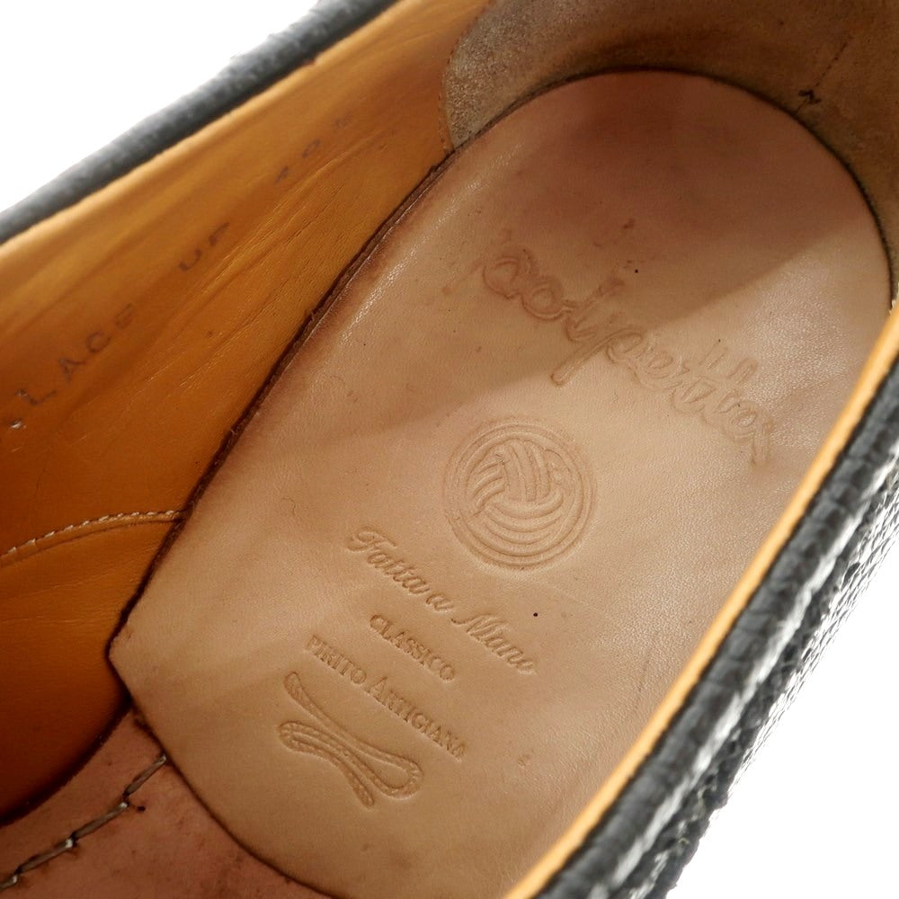 【中古】ポルペッタ polpetta ウイングチップ ドレスシューズ ブラック【サイズ40.5】【BLK】【S/S/A/W】【状態ランクB】【メンズ】【768989】