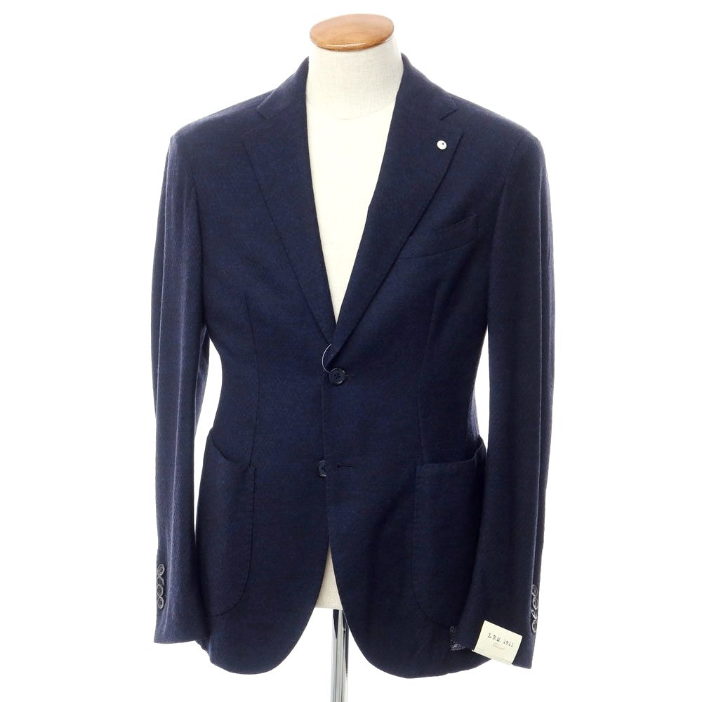 【新品】エルビーエム1911 L.B.M.1911 ウール ジャージージャケット ネイビー【サイズ46】【NVY】【A/W】【状態ランクN】【メンズ】【769089】