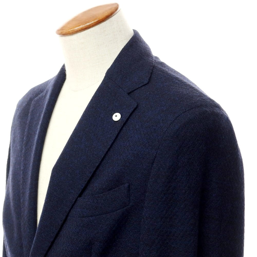 【新品】エルビーエム1911 L.B.M.1911 ウール ジャージージャケット ネイビー【サイズ46】【NVY】【A/W】【状態ランクN】【メンズ】【769089】