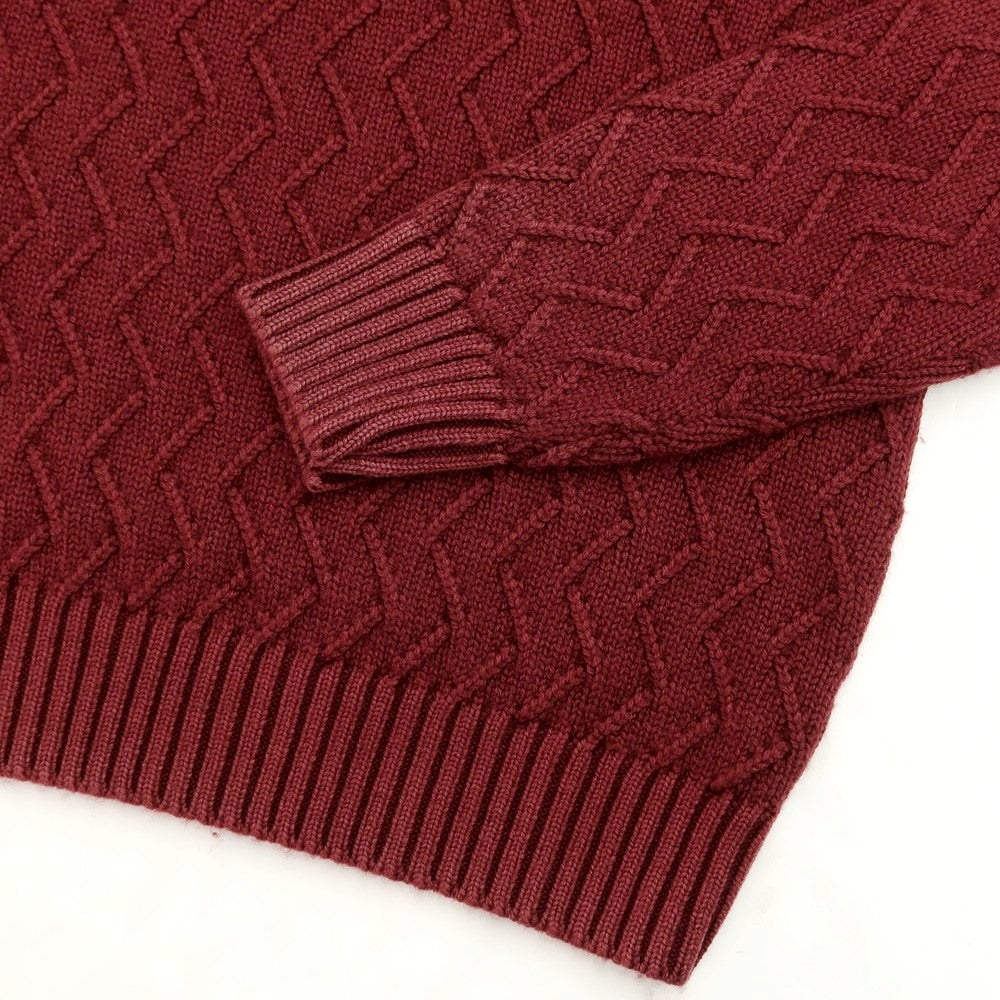 【新品】チルコロ1901 CIRCOLO 1901 ウール クルーネック ニット ボルドー【サイズXS】【RED】【A/W】【状態ランクN】【メンズ】【769175】