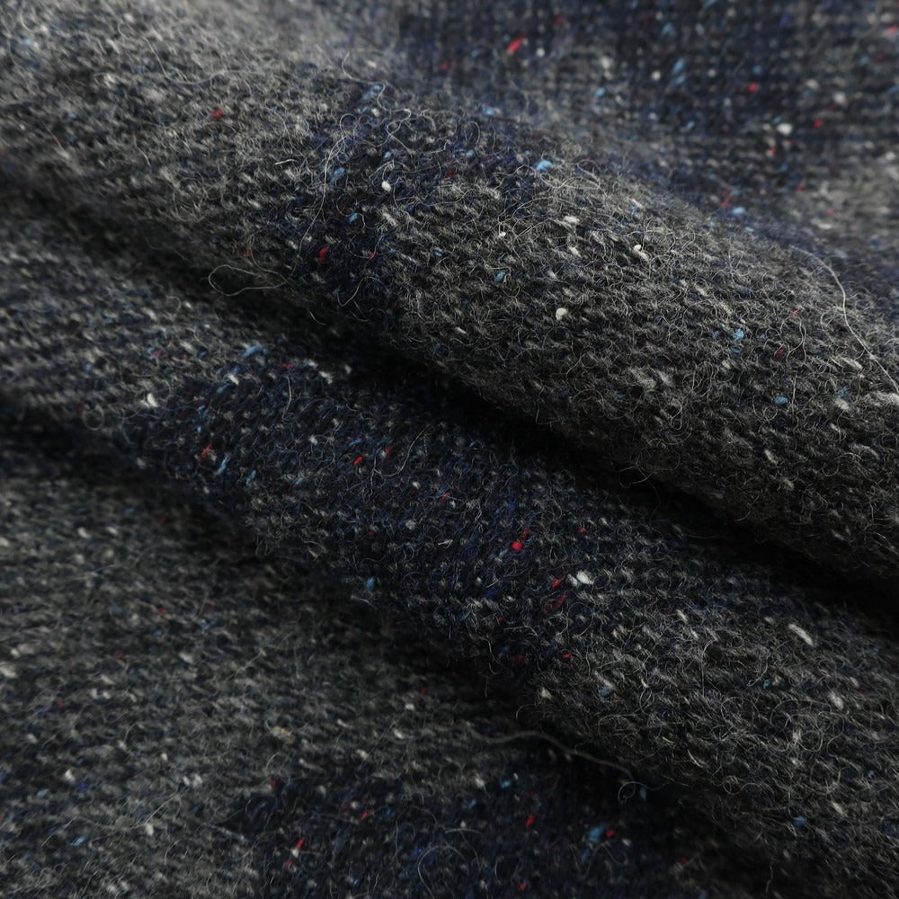 【新品】ジャンネット giannetto ウールナイロンシルク カモフラージュ柄 マフラー グレーxネイビー【GRY】【A/W】【状態ランクN】【メンズ】【768976】