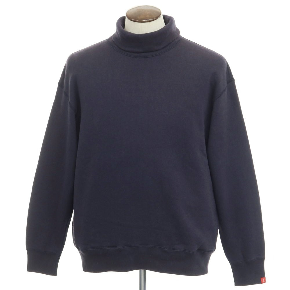 【中古】ループウィラー LOOPWHEELER BEAMS JAPAN別注 コットン タートルネック スウェット ネイビー【サイズL】【NVY】【A/W】【状態ランクB】【メンズ】【768989】