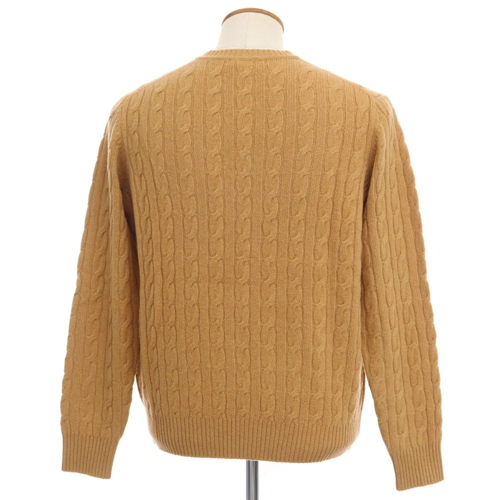 【中古】トゥモローランド TOMORROWLAND ウール クルーネック プルオーバーニット キャメル【サイズM】【BRW】【A/W】【状態ランクB】【メンズ】【768989】