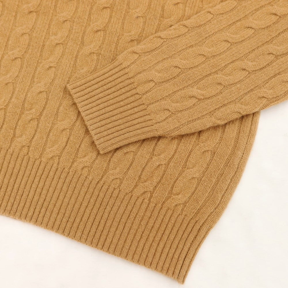 【中古】トゥモローランド TOMORROWLAND ウール クルーネック プルオーバーニット キャメル【サイズM】【BRW】【A/W】【状態ランクB】【メンズ】【768989】