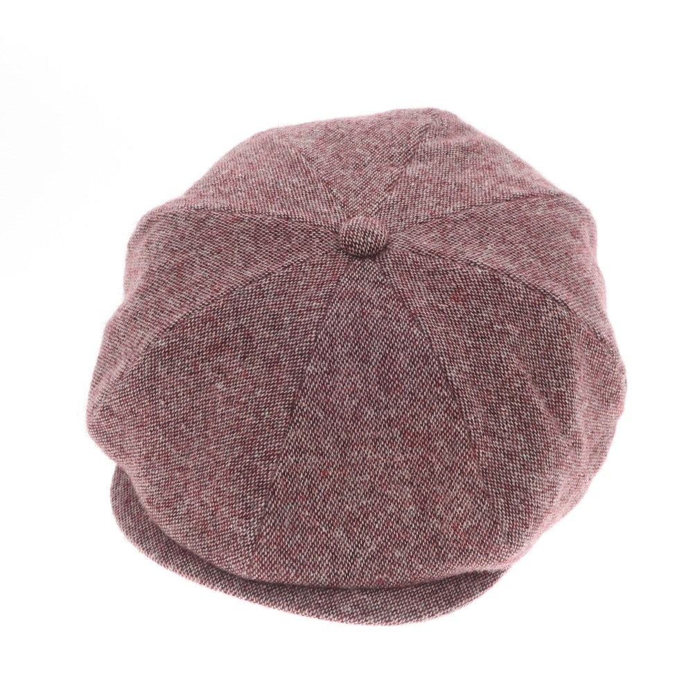 【中古】【未使用】ラコステ LACOSTE ウールポリエステル ハンチング キャップ ワインレッドxホワイト【サイズ58cm】【RED】【A/W】【状態ランクS】【メンズ】【769083】