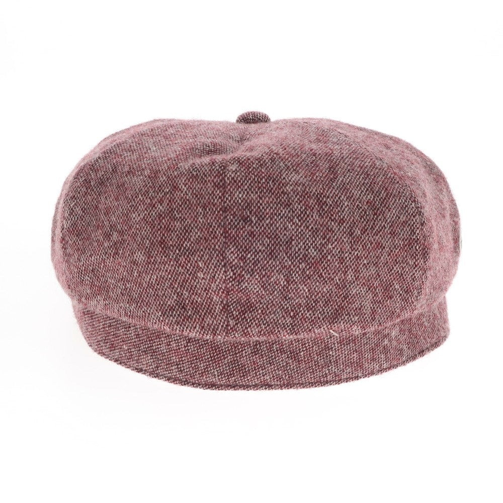 【中古】【未使用】ラコステ LACOSTE ウールポリエステル ハンチング キャップ ワインレッドxホワイト【サイズ58cm】【RED】【A/W】【状態ランクS】【メンズ】【769083】