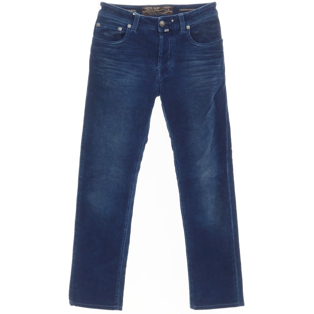 【中古】ヤコブコーエン JACOB COHEN ストレッチコーデュロイ 5ポケットパンツ ネイビー【サイズ30】【NVY】【A/W】【状態ランクC】【メンズ】【768986】