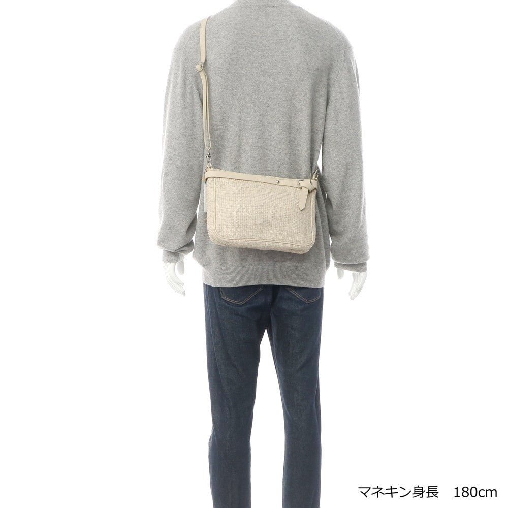 【中古】デーコカ DE.CO.CA ラムレザー ショルダーバッグ ライトベージュ【W25xH18xD5】【BEI】【S/S/A/W】【状態ランクA】【メンズ】【768873】