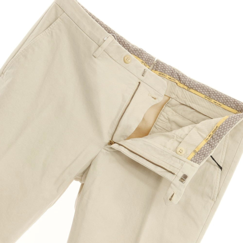 【新品】サンタニエッロ SANTANIELLO ストレッチコットン スラックスパンツ ベージュ【サイズ52】【BEI】【S/S/A/W】【状態ランクN】【メンズ】【769090】