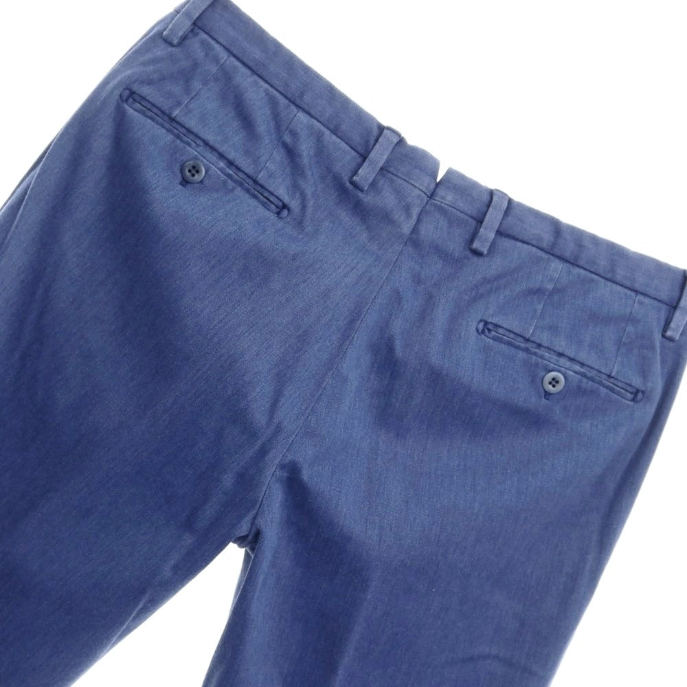 【新品アウトレット】サンタニエッロ SANTANIELLO ストレッチコットンポリエステル スラックスパンツ ブルー【サイズ52】【BLU】【S/S/A/W】【状態ランクN-】【メンズ】【769090】