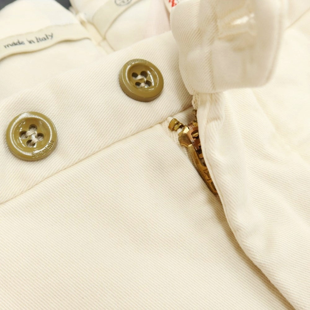 【新品アウトレット】サンタニエッロ SANTANIELLO ストレッチコットン スラックスパンツ ライトベージュ【サイズ48】【BEI】【S/S/A/W】【状態ランクN-】【メンズ】【769090】