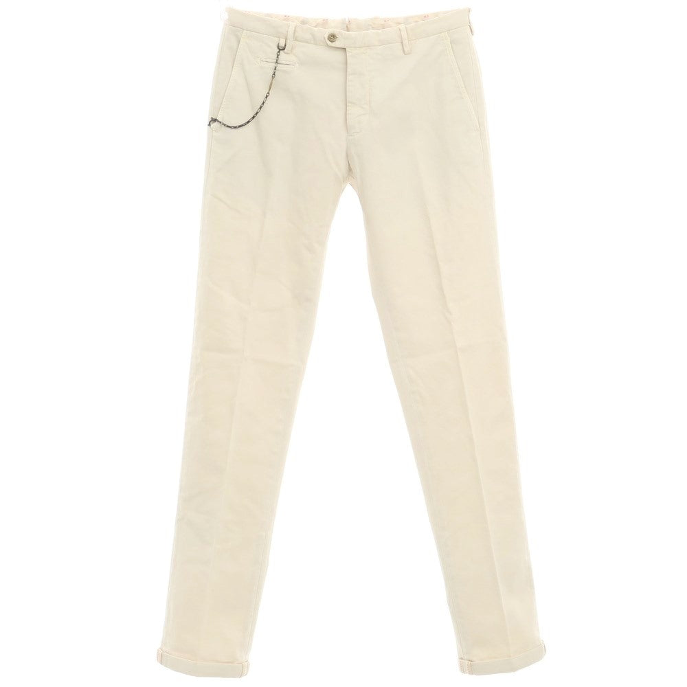 【新品アウトレット】サンタニエッロ SANTANIELLO ストレッチコットン スラックスパンツ ライトベージュ【サイズ48】【BEI】【S/S/A/W】【状態ランクN-】【メンズ】【769089】