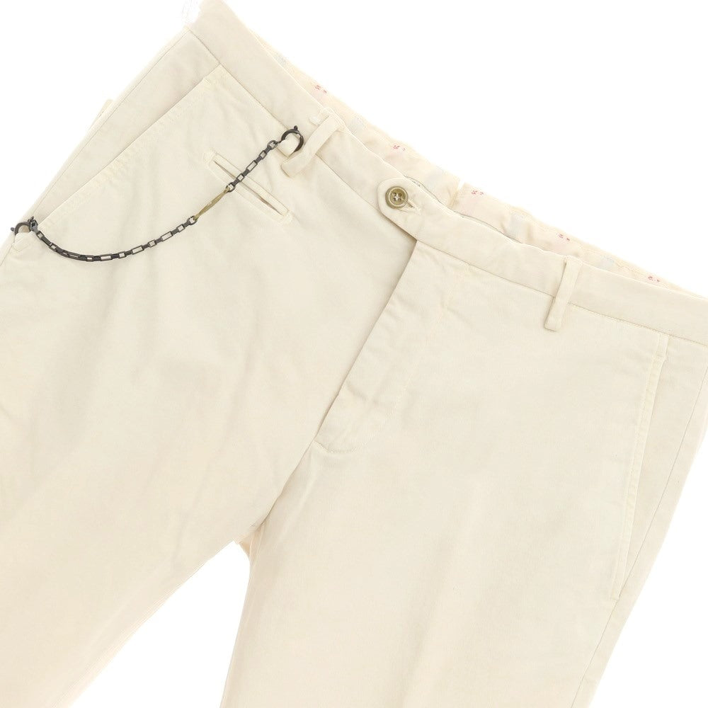 【新品アウトレット】サンタニエッロ SANTANIELLO ストレッチコットン スラックスパンツ ライトベージュ【サイズ48】【BEI】【S/S/A/W】【状態ランクN-】【メンズ】【769089】