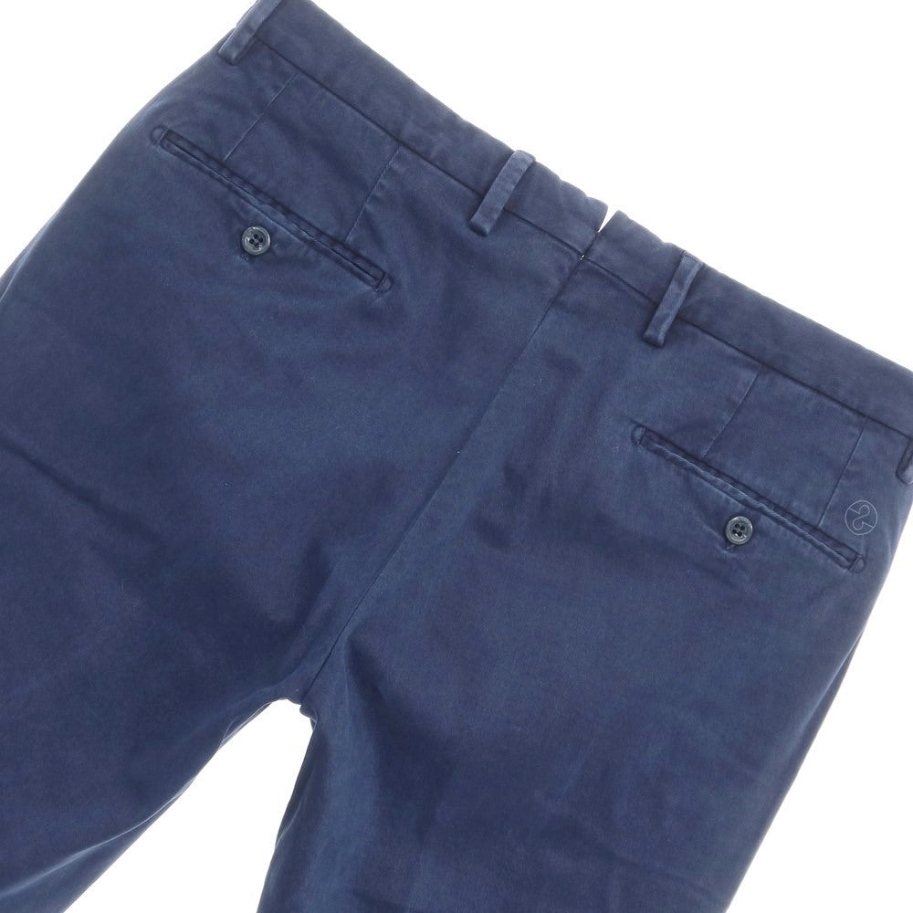 【新品】サンタニエッロ SANTANIELLO ストレッチコットン スラックスパンツ ネイビー【サイズ48】【NVY】【S/S/A/W】【状態ランクN】【メンズ】【769090】