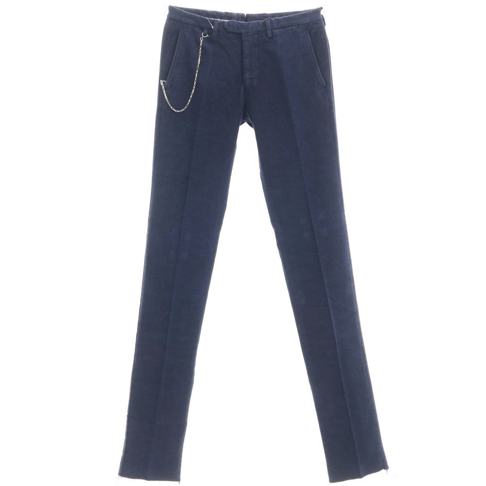 【新品】サンタニエッロ SANTANIELLO コットンポリエステル カジュアルスラックス パンツ ネイビー【サイズ44】【NVY】【A/W】【状態ランクN】【メンズ】【769086】