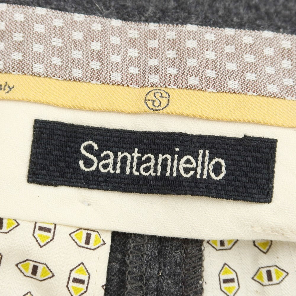 【新品】サンタニエッロ SANTANIELLO ウールナイロン カジュアルスラックス パンツ ダークグレー【サイズ48】【GRY】【A/W】【状態ランクN】【メンズ】【769084】
