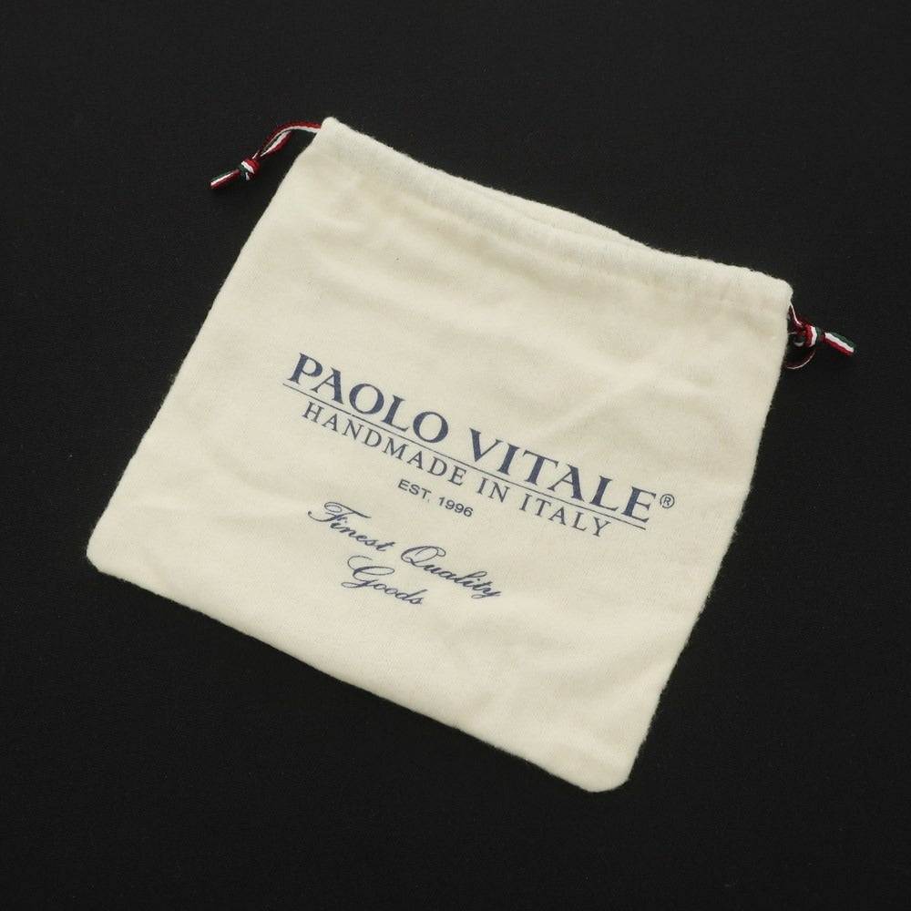 【新品】パオロ ヴィターレ PAOLO VITALE レザーベルト ブラックネイビー【サイズ85】【NVY】【S/S/A/W】【状態ランクN】【メンズ】【769095】