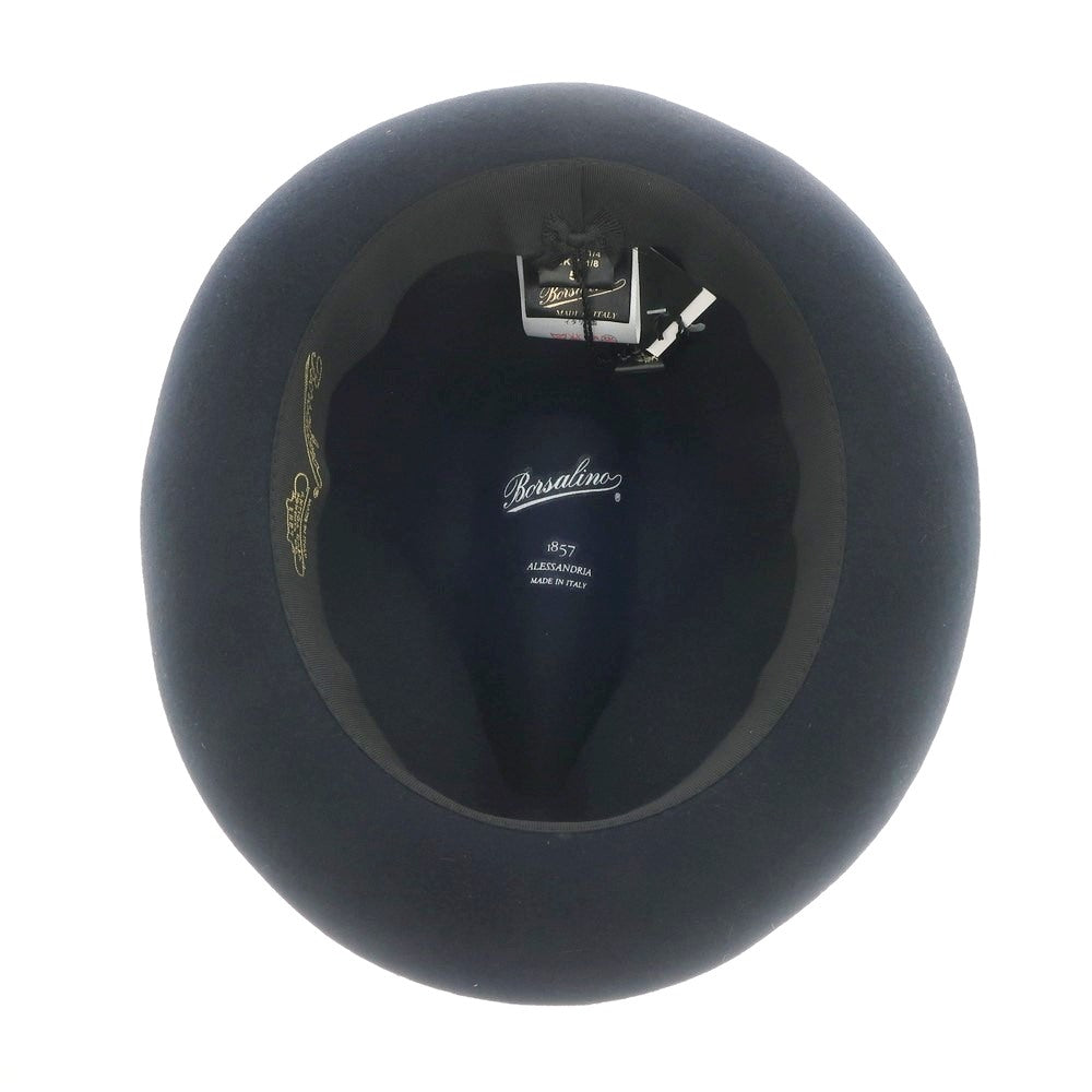 【新品】ボルサリーノ Borsalino ラビットファー 中折れフェルトハット ネイビー【サイズ58】【NVY】【A/W】【状態ランクN】【メンズ】【768997】
