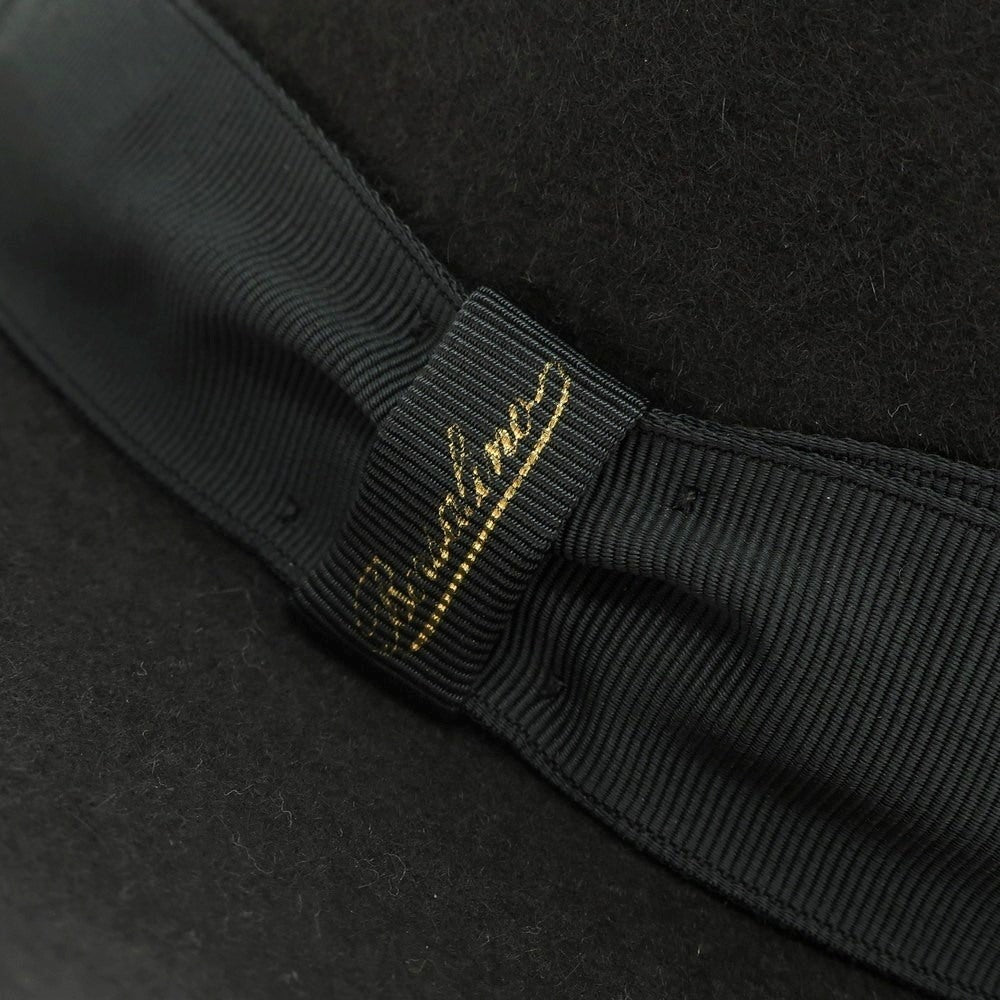 【新品】ボルサリーノ Borsalino ラビットファー 中折れフェルトハット ダークウォームグレー【サイズ58】【GRY】【A/W】【状態ランクN】【メンズ】【768997】