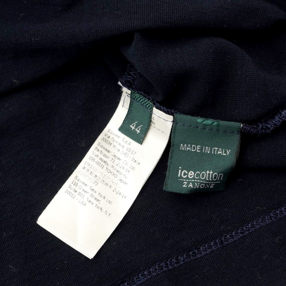 【中古】ザノーネ ZANONE アイスコットン プルオーバーパーカー ダークネイビー【サイズ44】【NVY】【S/S】【状態ランクB】【メンズ】【769086】
