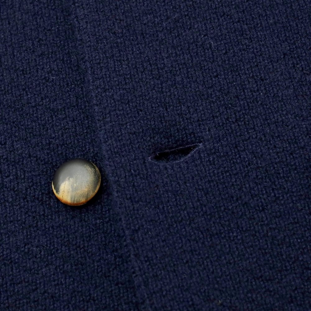 【中古】ラルディーニ LARDINI ミドルゲージカシミヤ ニットジャケット ネイビー【サイズXS】【NVY】【A/W】【状態ランクB】【メンズ】【768970】