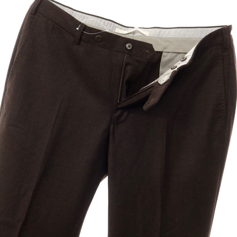 【中古】エルメネジルドゼニア Ermenegildo Zegna ウール ドレススラックス パンツ ダークブラウン【サイズ52】【BRW】【A/W】【状態ランクB】【メンズ】【768986】