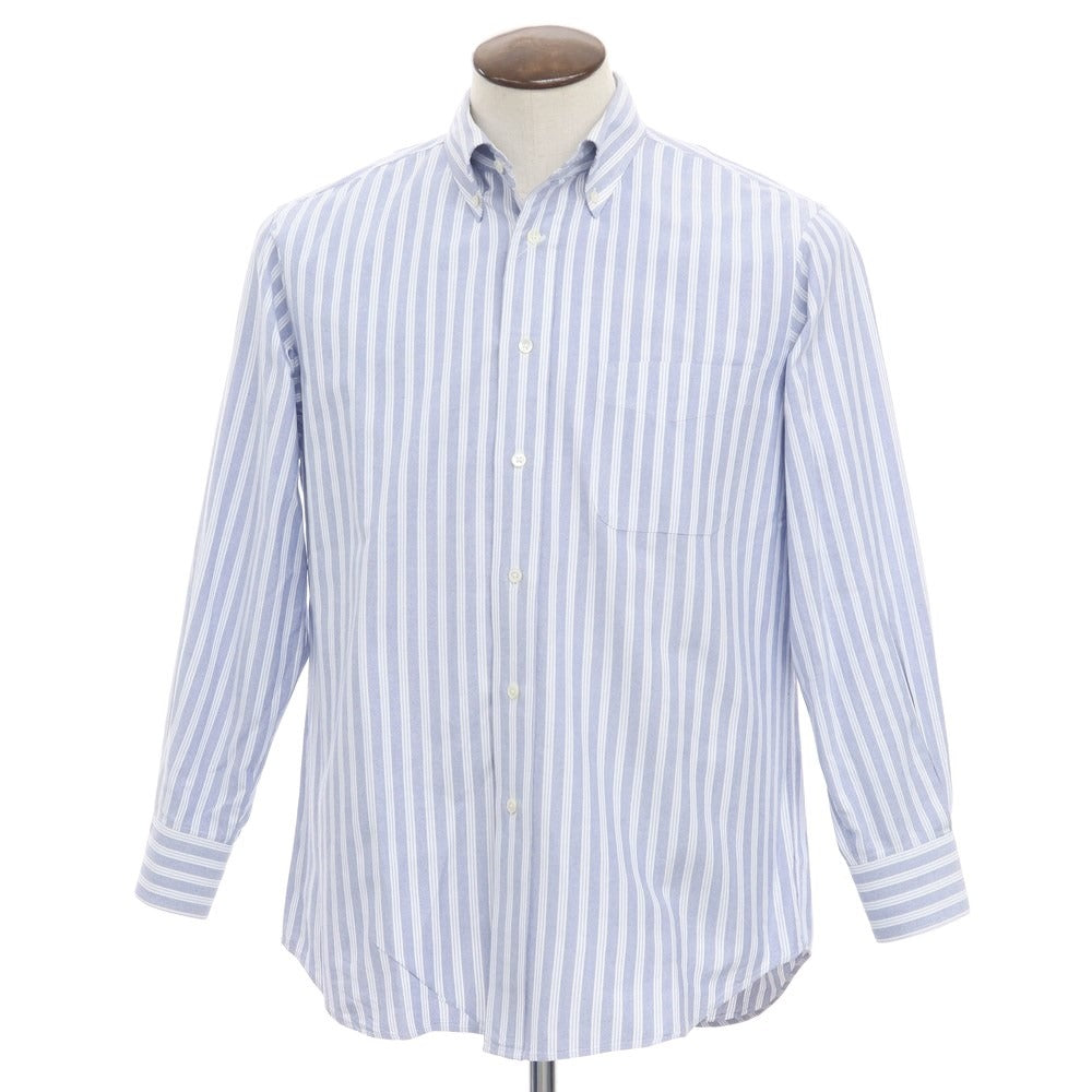 【中古】メイカーズシャツ カマクラ Makers Shirt 鎌倉 コットン ストライプ ボタンダウンシャツ ネイビーxホワイト【サイズ41】【NVY】【S/S/A/W】【状態ランクC】【メンズ】【769084】