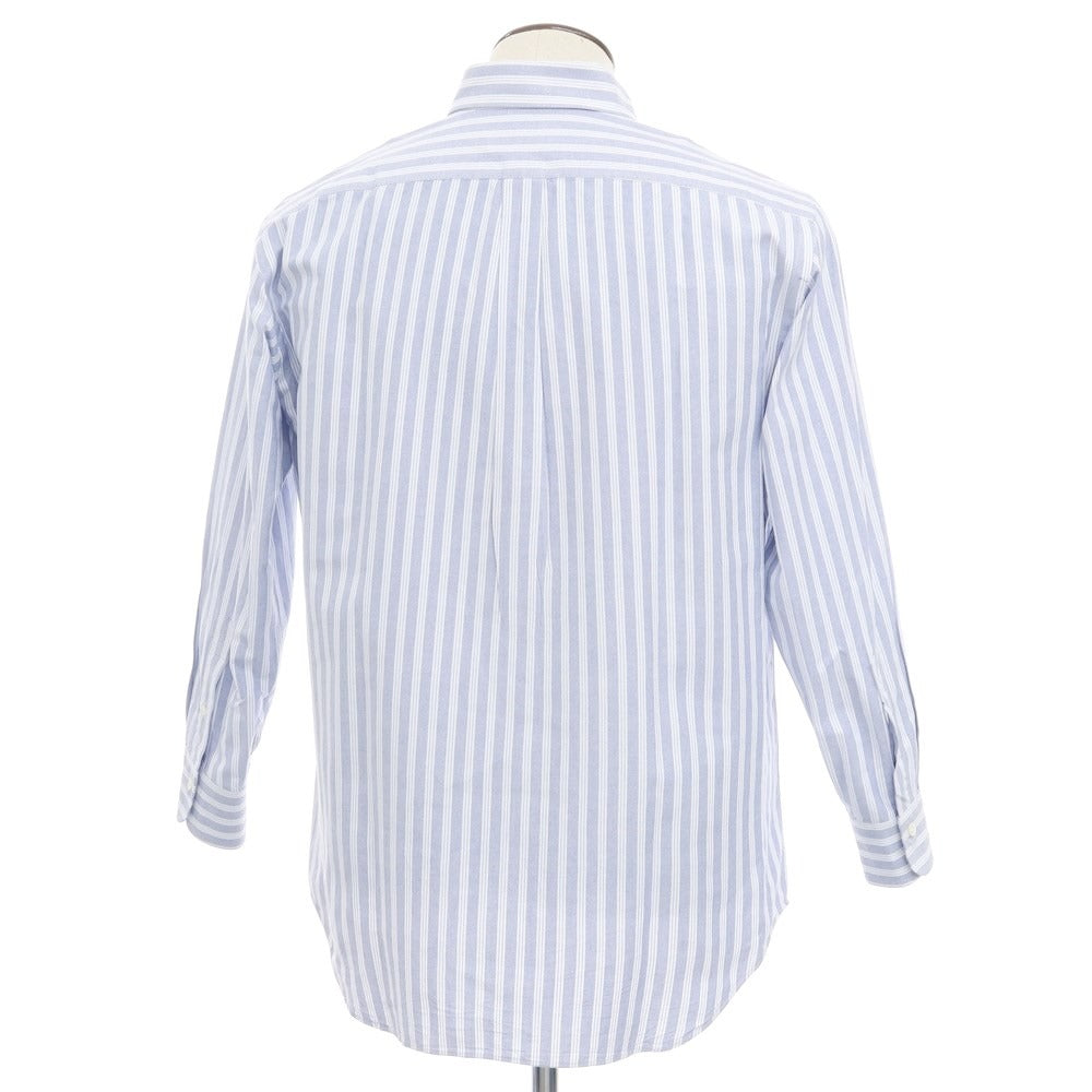 【中古】メイカーズシャツ カマクラ Makers Shirt 鎌倉 コットン ストライプ ボタンダウンシャツ ネイビーxホワイト【サイズ41】【NVY】【S/S/A/W】【状態ランクC】【メンズ】【769084】