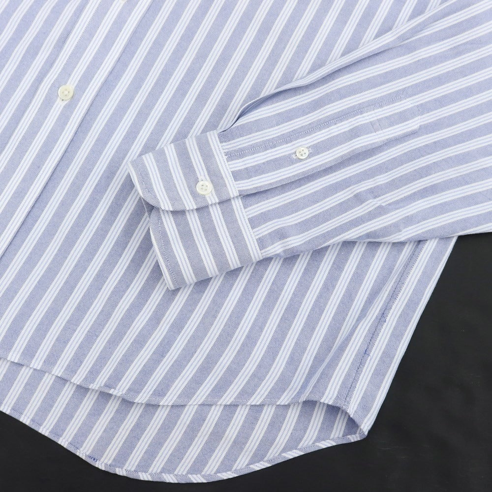 【中古】メイカーズシャツ カマクラ Makers Shirt 鎌倉 コットン ストライプ ボタンダウンシャツ ネイビーxホワイト【サイズ41】【NVY】【S/S/A/W】【状態ランクC】【メンズ】【769084】