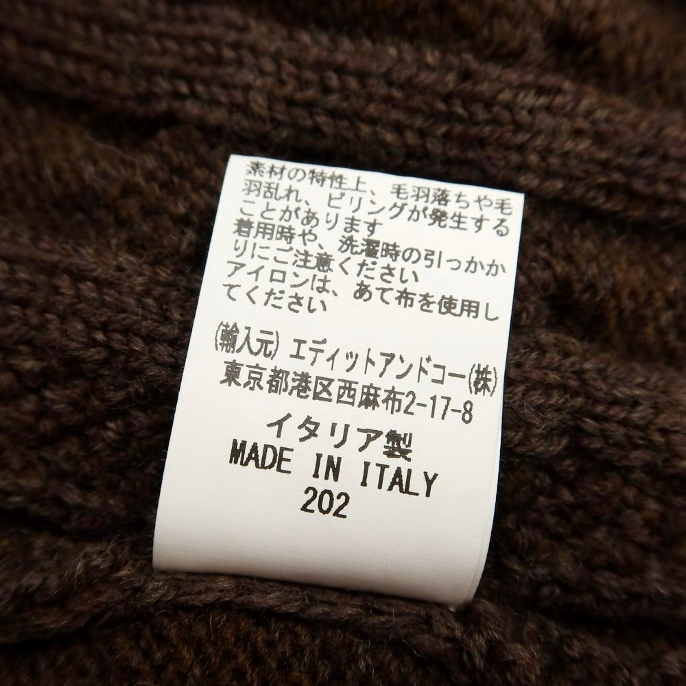【中古】マクラーレン Mc Laren ウール Vネック チルデンニット ブラウンxオフホワイト【サイズ46】【BRW】【A/W】【状態ランクB】【メンズ】【768981】