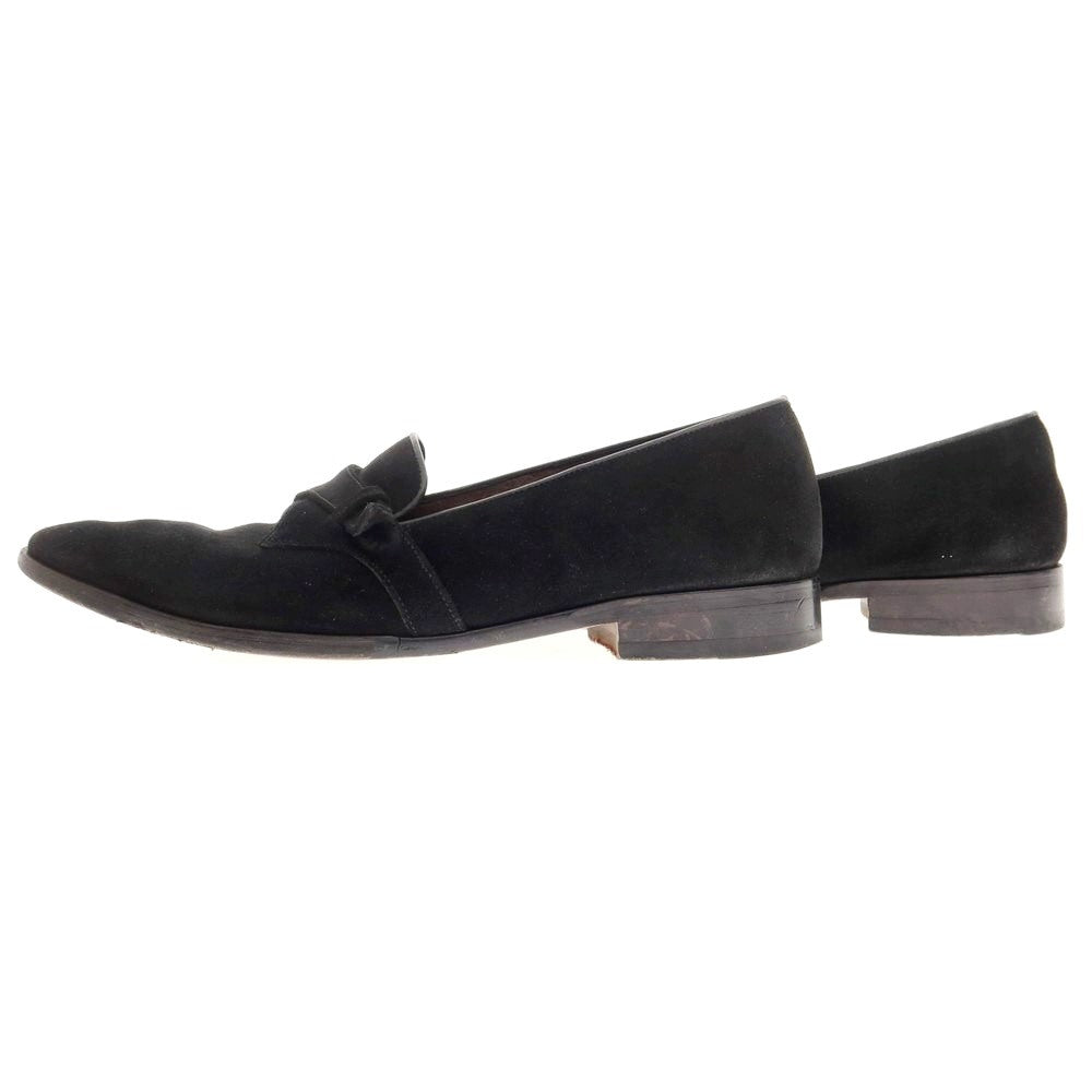 【中古】ポルペッタ polpetta スエード ローファー ブラック【サイズ42】【BLK】【S/S/A/W】【状態ランクB】【メンズ】【768977】