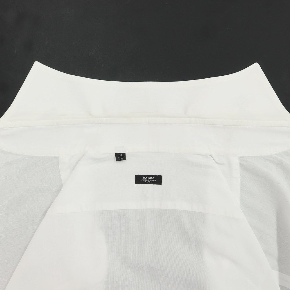 【中古】バルバ BARBA コットン ワイドカラー ドレスシャツ ホワイト【サイズ39】【WHT】【S/S/A/W】【状態ランクC】【メンズ】【769084】