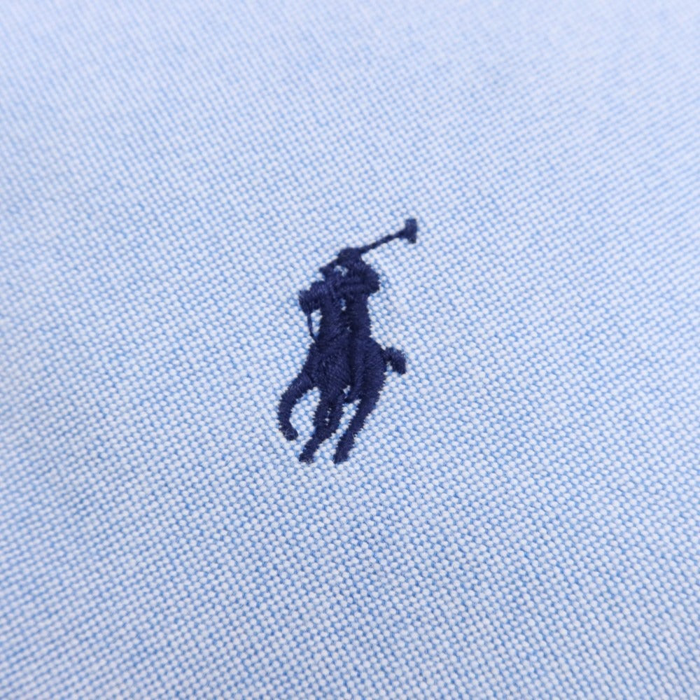 【中古】ポロ ラルフローレン Polo Ralph Lauren × BEAMS コットン ボタンダウン カジュアルシャツ ライトブルー【サイズL】【BLU】【S/S/A/W】【状態ランクB】【メンズ】【769083】
