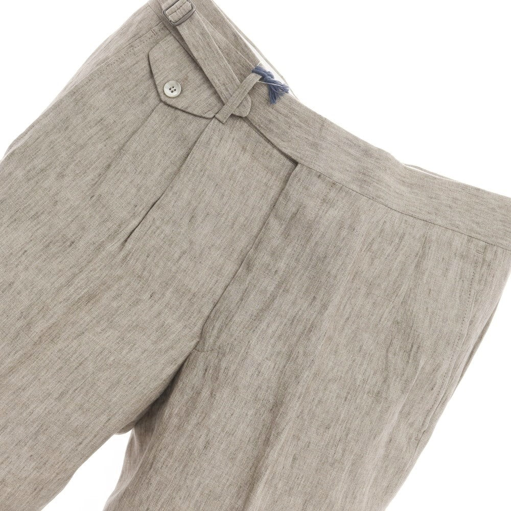 【中古】ジェルマーノ GERMANO Trendy リネン ショートパンツ グレージュ系【サイズ46】【BEI】【S/S】【状態ランクA】【メンズ】【769078】