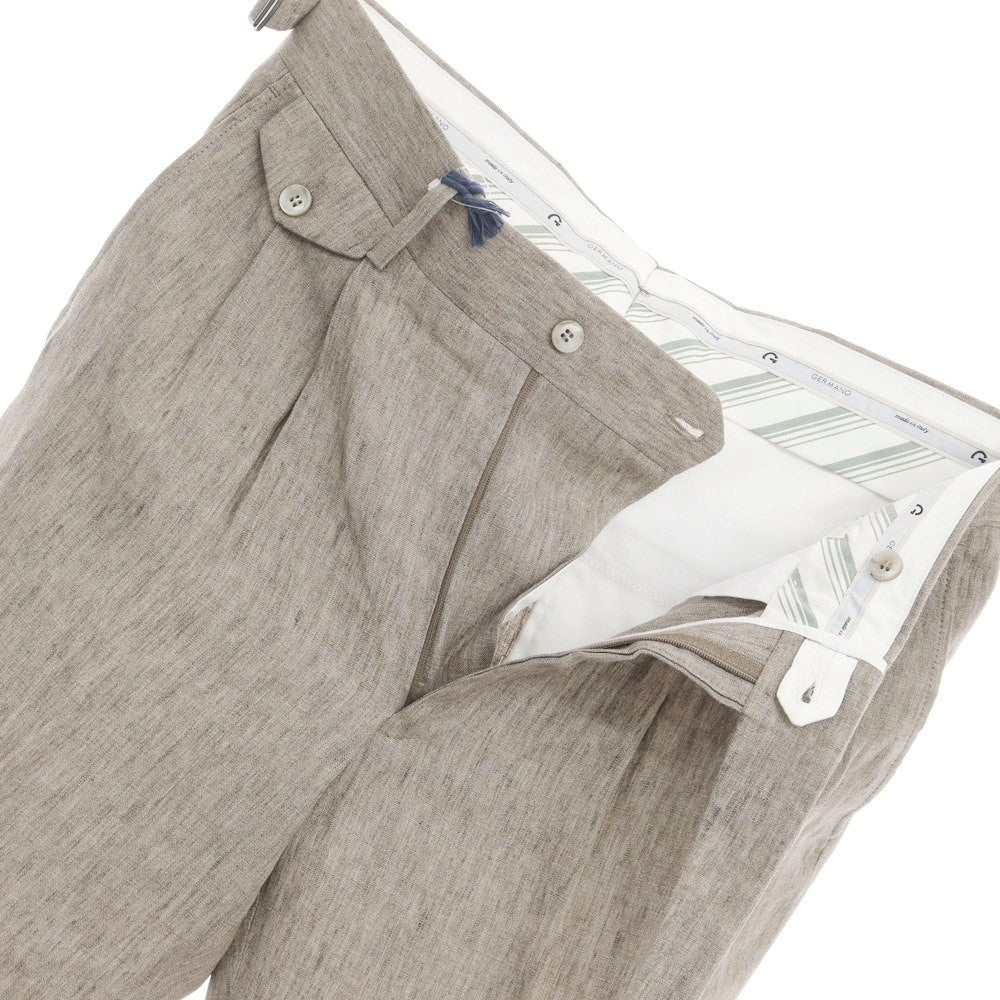 【中古】ジェルマーノ GERMANO Trendy リネン ショートパンツ グレージュ系【サイズ46】【BEI】【S/S】【状態ランクA】【メンズ】【769078】