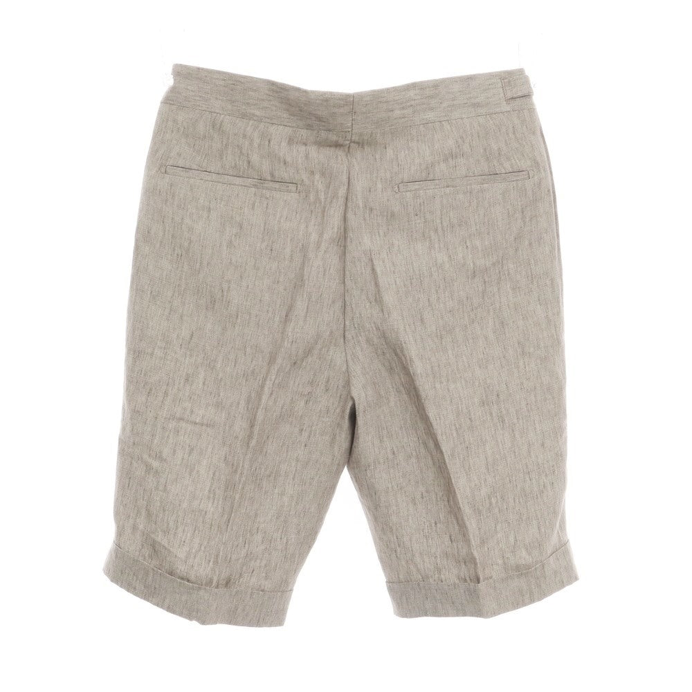 【中古】ジェルマーノ GERMANO Trendy リネン ショートパンツ グレージュ系【サイズ46】【BEI】【S/S】【状態ランクA】【メンズ】【769078】