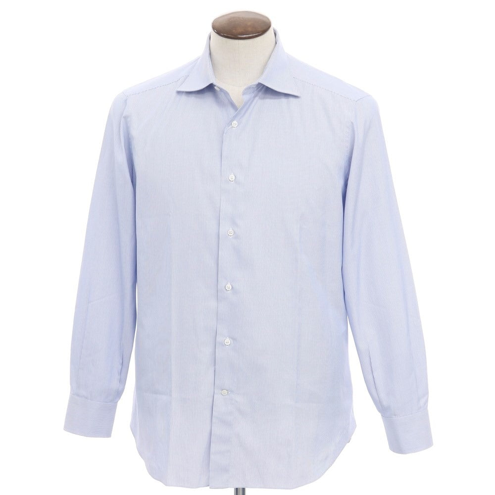 【中古】フライ FRAY コットン ストライプ ワイドカラー ドレスシャツ ブルーxホワイト【サイズ42】【BLU】【S/S/A/W】【状態ランクB】【メンズ】【769083】