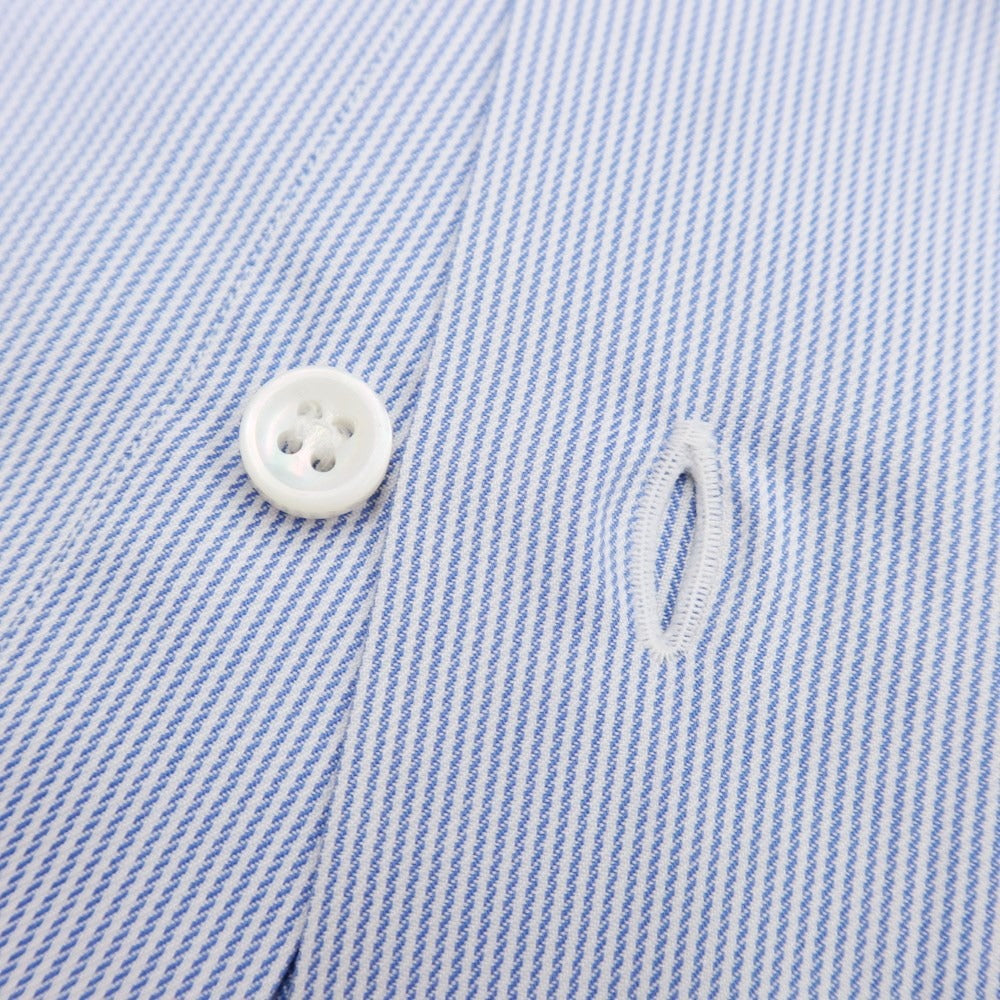 【中古】フライ FRAY コットン ストライプ ワイドカラー ドレスシャツ ブルーxホワイト【サイズ42】【BLU】【S/S/A/W】【状態ランクB】【メンズ】【769083】