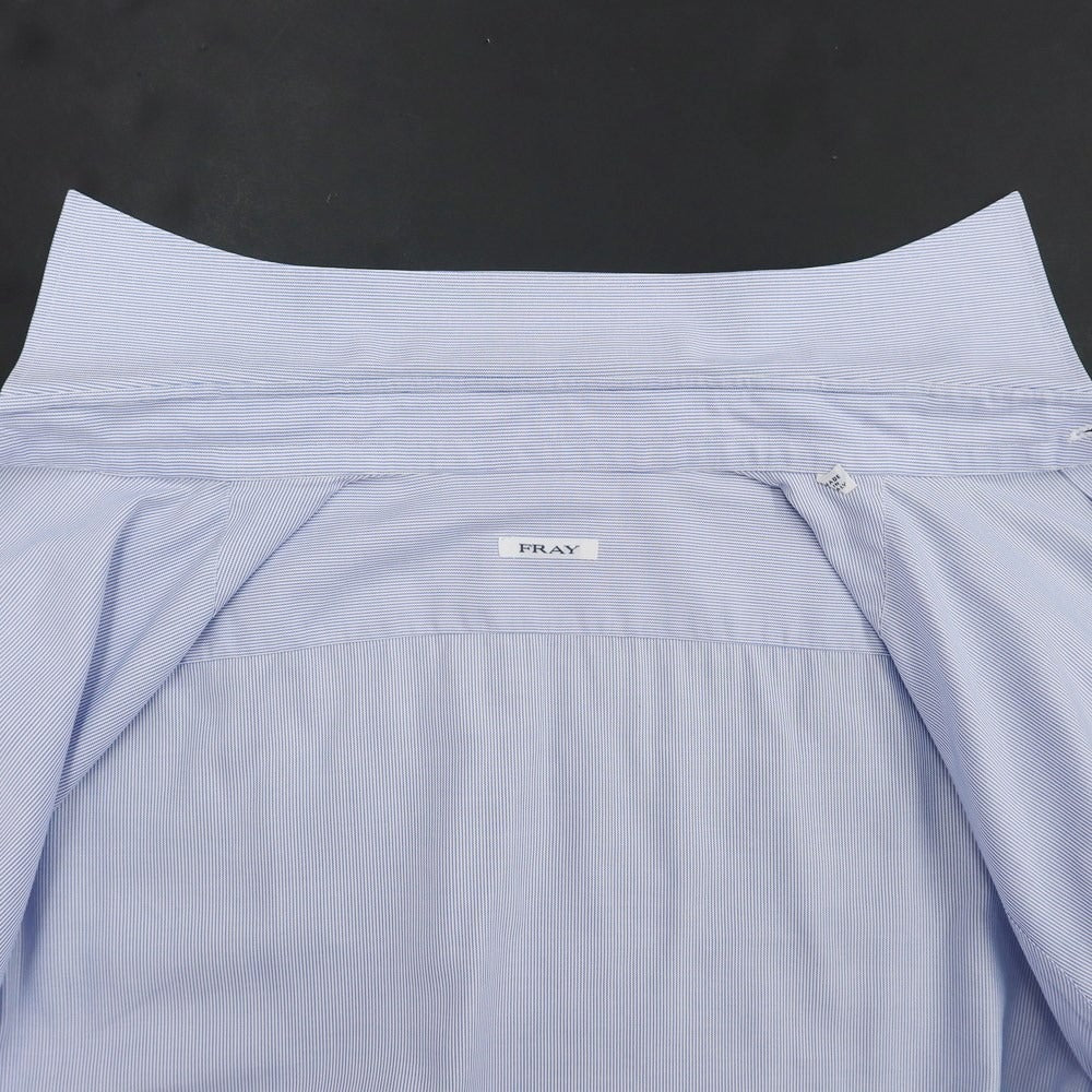 【中古】フライ FRAY コットン ストライプ ワイドカラー ドレスシャツ ブルーxホワイト【サイズ42】【BLU】【S/S/A/W】【状態ランクB】【メンズ】【769083】