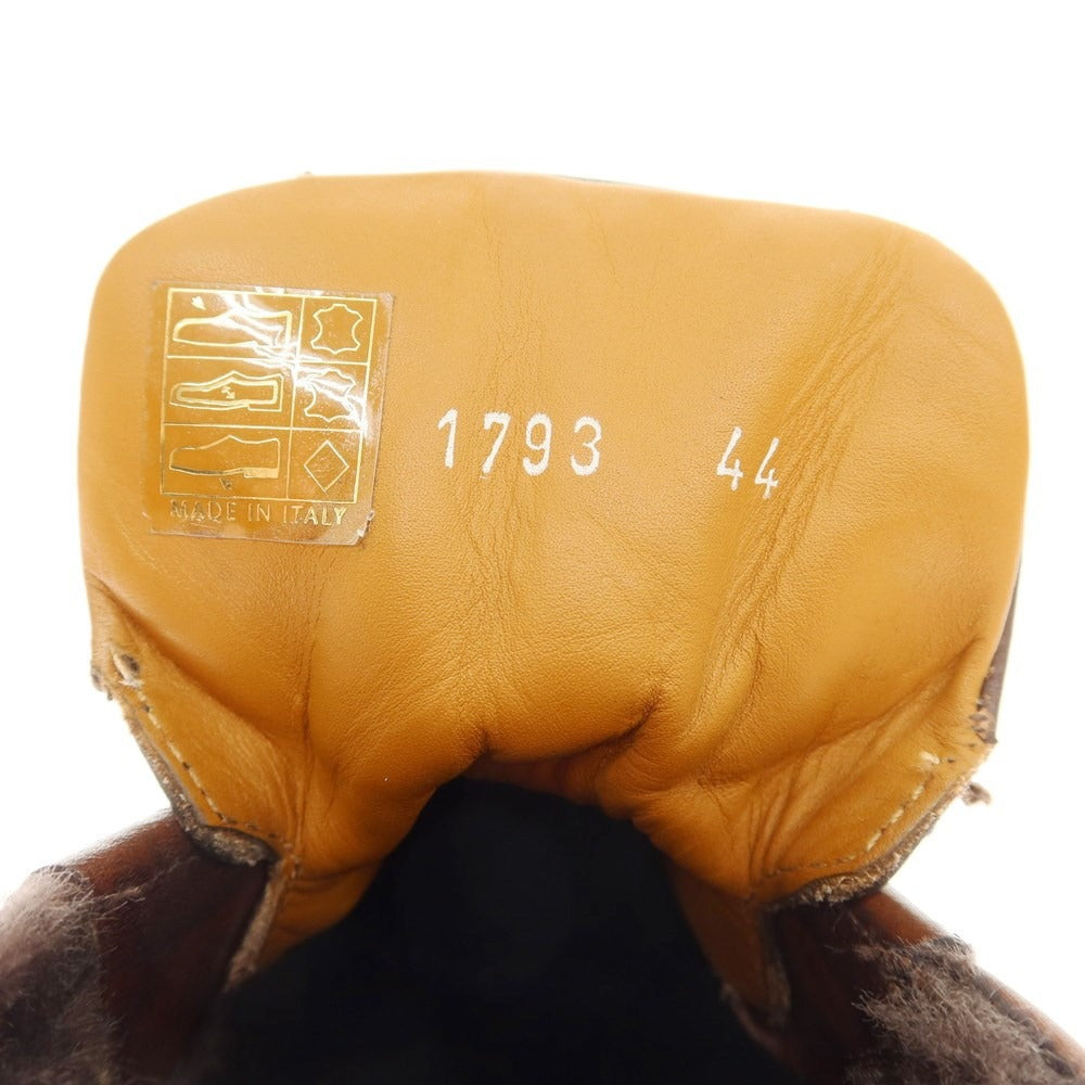 【中古】デュカルス DOUCALS 内ボア レザー マウンテンブーツ ブラウン【サイズ44】【BRW】【A/W】【状態ランクB】【メンズ】【768969】