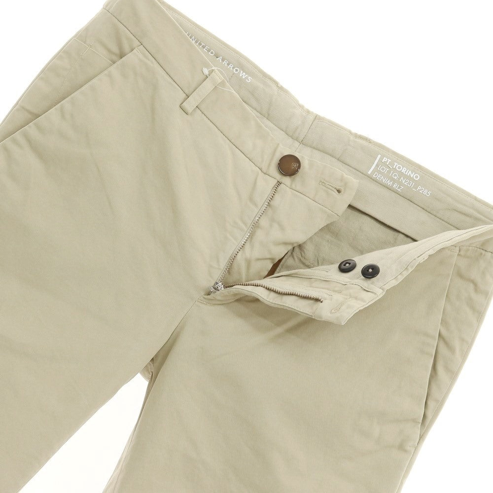 【中古】ピーティートリノ PT TORINO UNITED ARROWS別注 ストレッチツイルコットン チノパンツ ベージュ【サイズ30】【BEI】【S/S】【状態ランクB】【メンズ】【769077】