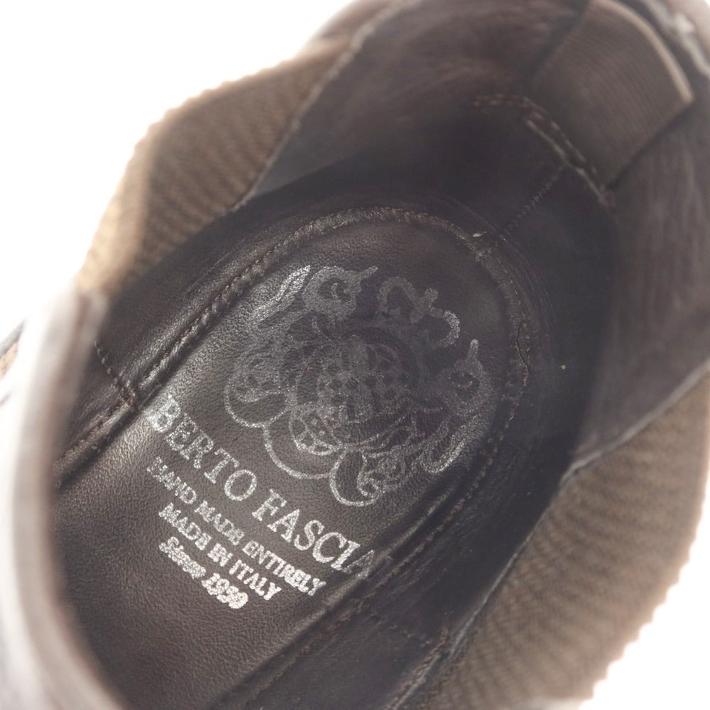 【中古】アルベルトファッシャーニ Alberto Fasciani レザー サイドゴアブーツ ブラウン【サイズ40】【BRW】【S/S/A/W】【状態ランクB】【メンズ】【768968】