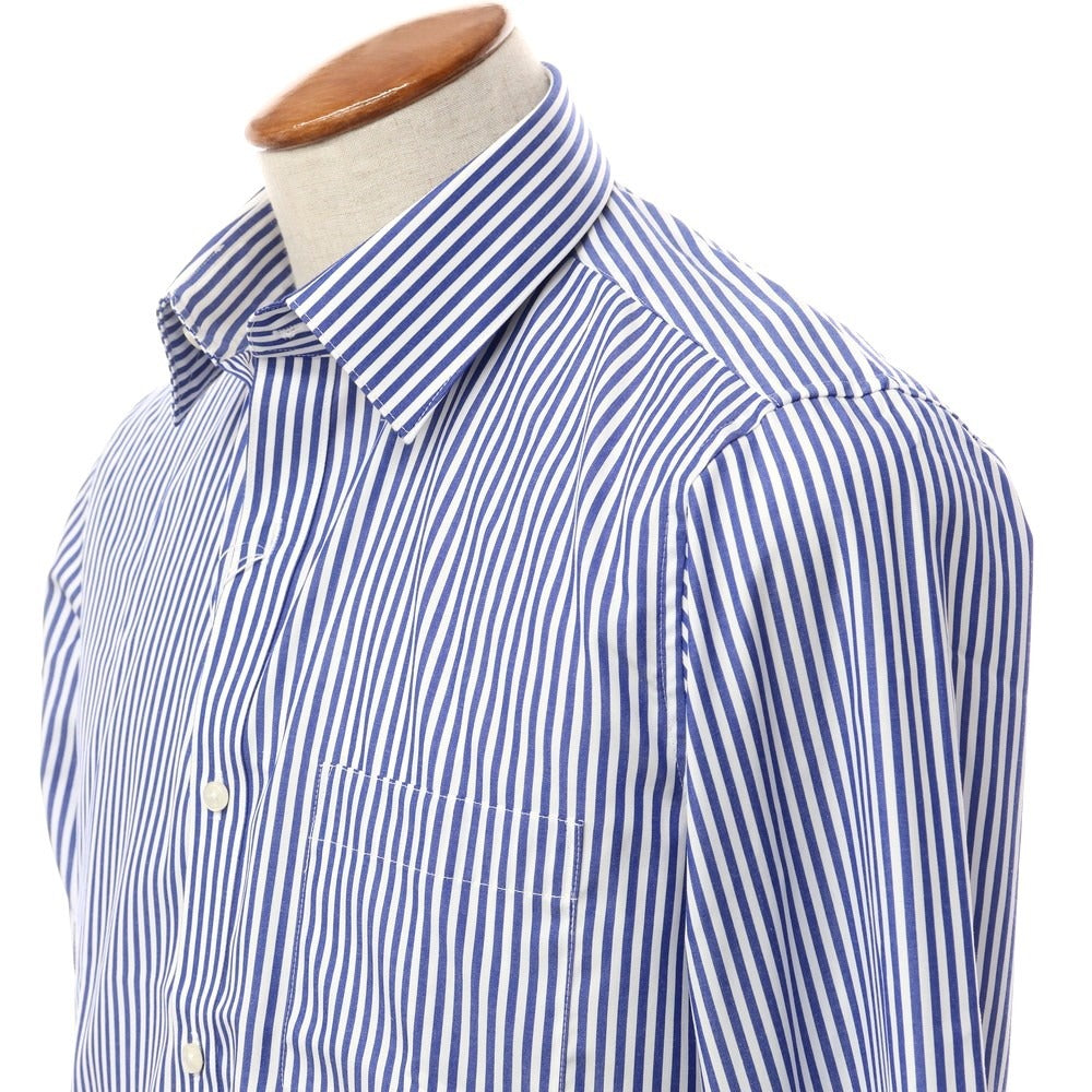 【中古】【未使用】ダーバン D’URBAN ストライプ ドレスシャツ ダークブルーxホワイト【サイズ39-78】【BLU】【S/S/A/W】【状態ランクS】【メンズ】【769070】