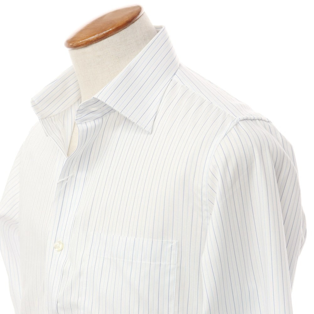【中古】ダーバン D’URBAN ストライプ ドレスシャツ ホワイトxブルー【サイズ39-86】【WHT】【S/S/A/W】【状態ランクA】【メンズ】【769069】