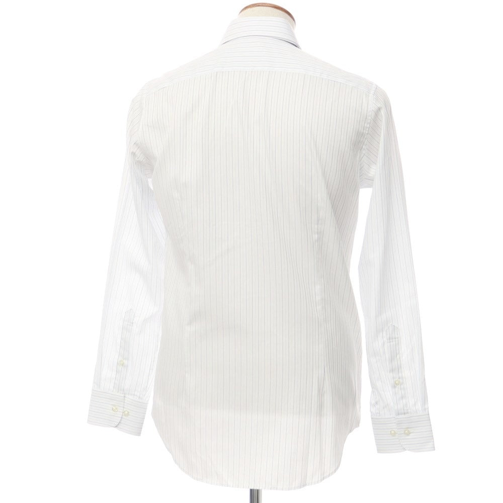 【中古】ダーバン D’URBAN ストライプ ドレスシャツ ホワイトxブルー【サイズ39-86】【WHT】【S/S/A/W】【状態ランクA】【メンズ】【769069】