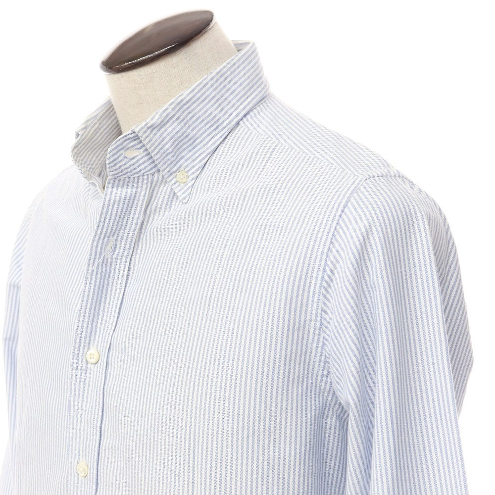 【中古】ボルゾネッラ BOLZONELLA オックスフォード ストライプ BDシャツ ホワイトxブルー【サイズ41】【BLU】【S/S/A/W】【状態ランクC】【メンズ】【768988】
