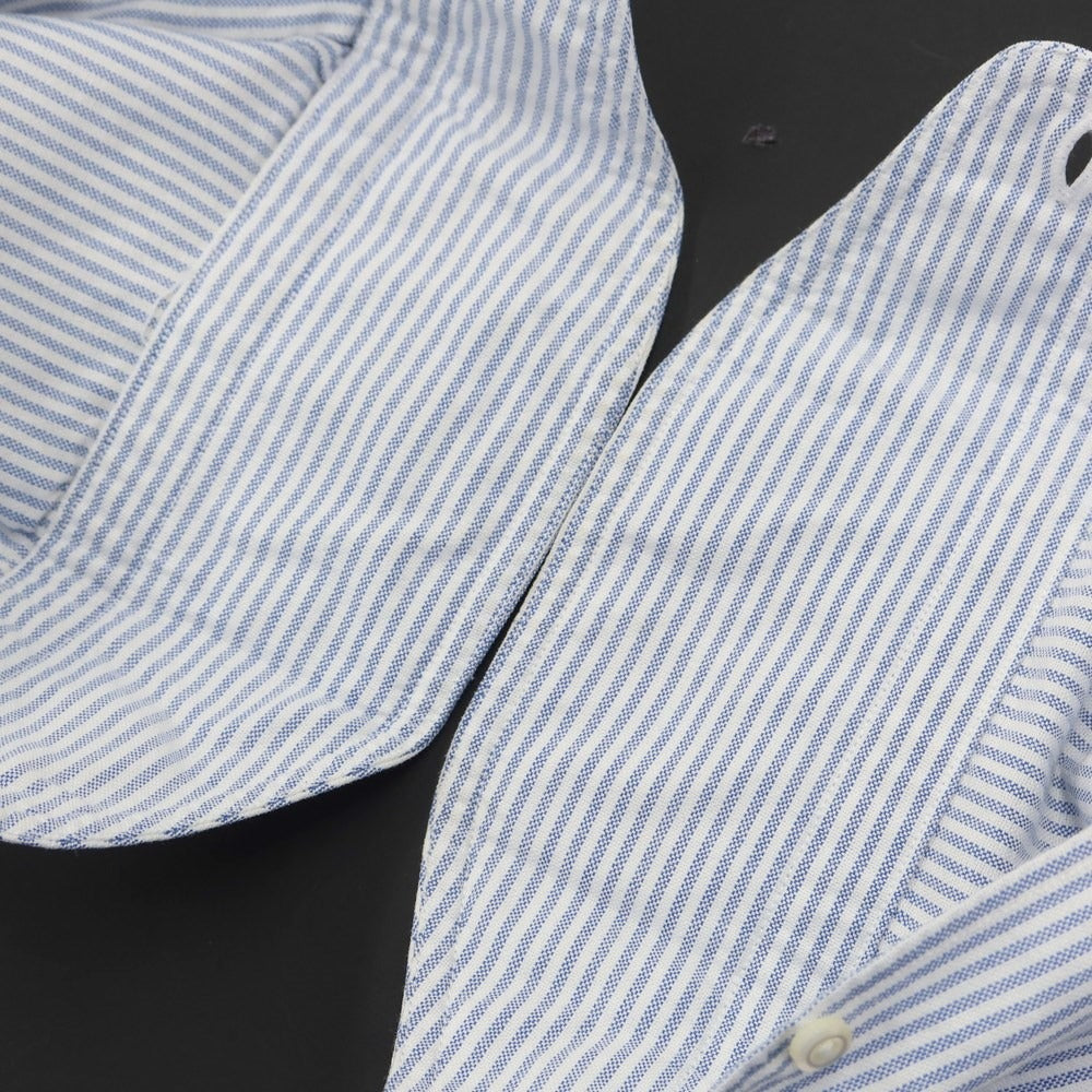 【中古】ボルゾネッラ BOLZONELLA オックスフォード ストライプ BDシャツ ホワイトxブルー【サイズ41】【BLU】【S/S/A/W】【状態ランクC】【メンズ】【768988】