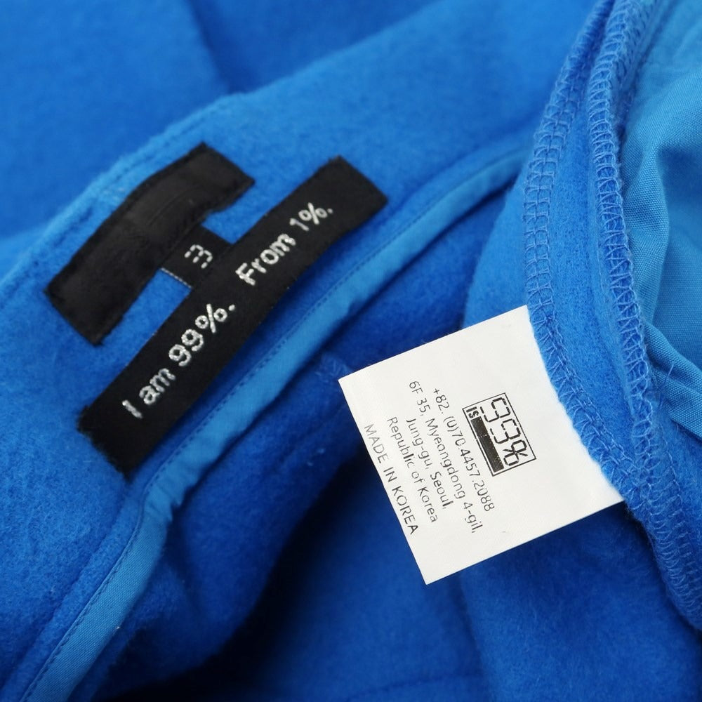 【中古】ナインティナイン パーセント イズ 99%IS- ウールナイロン 5ポケット パンツ ブルー【サイズ3】【BLU】【A/W】【状態ランクC】【メンズ】【768986】